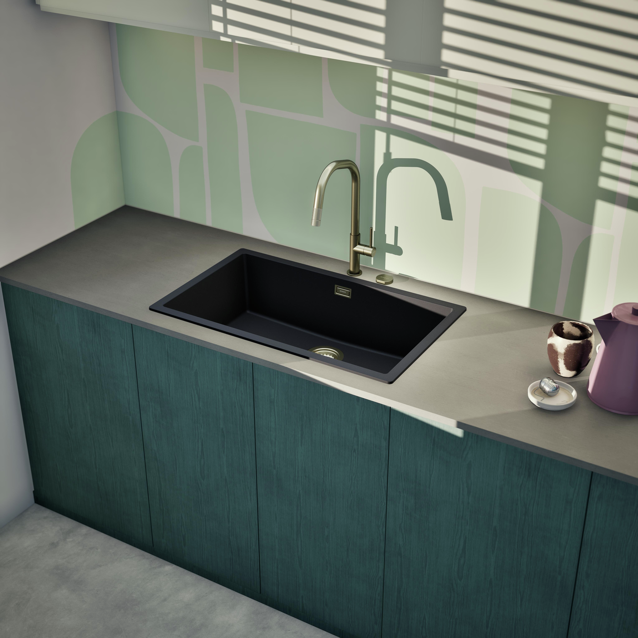 Dřez FORMHAUS D-100LS NERO